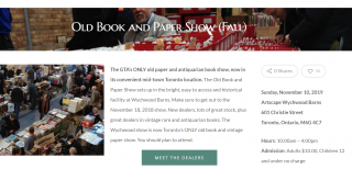 Old Book and Paper Show (Fall)